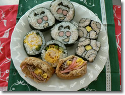 飾り寿司『しょうちゃん』『四海巻き』『ばらの花』