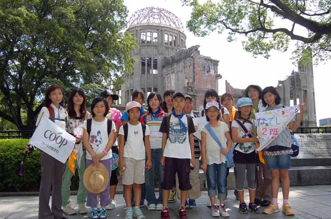 2011年ヒロシマ子ども平和ツアーのようす