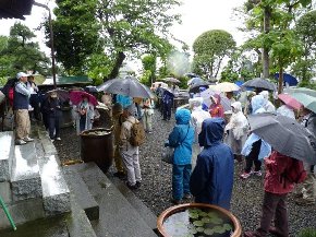 雨の鉄舟寺