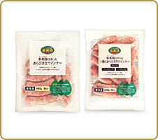 「生」だから味わえる、肉本来のうま味 茶美豚で作ったあらびき生ウインナー・茶美豚で作った3種のあらびき生ウインナー 